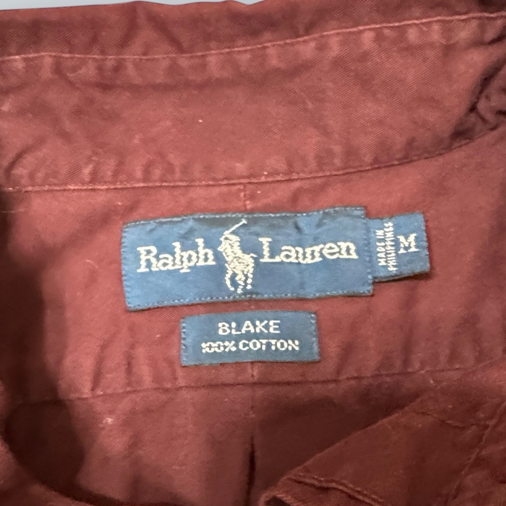 Polo Ralph Lauren Vintage Blake Style Long Sleeve Button-Up Shirt - Picture 2 of 3
